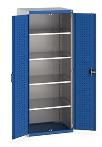 Bott Perfo Door Cupboard 800Wx650Dx2000mmH - 4 Shelves 40020117.**